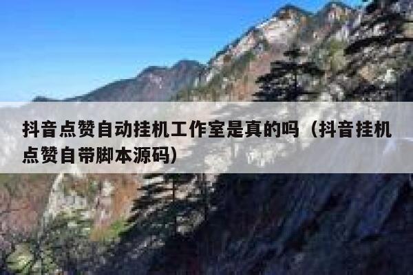 抖音点赞自动挂机工作室是真的吗(抖音挂机点赞自带脚本源码) 第1张 抖音点赞自动挂机工作室是真的吗(抖音挂机点赞自带脚本源码) 第1张