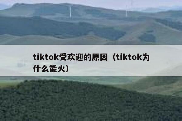 tiktok受欢迎的原因(tiktok为什么能火) 第1张 tiktok受欢迎的原因(tiktok为什么能火) 第1张