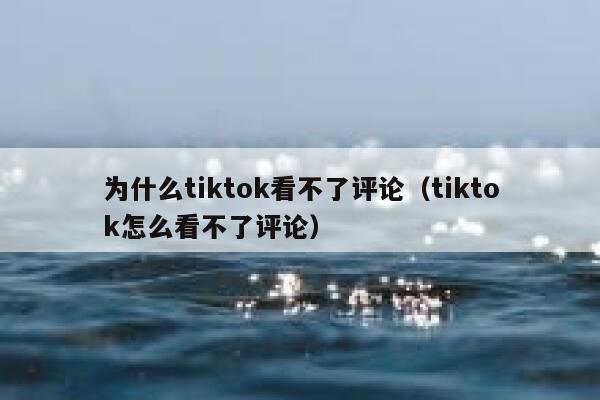 为什么tiktok看不了评论(tiktok怎么看不了评论) 第1张 为什么tiktok看不了评论(tiktok怎么看不了评论) 第1张