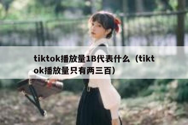 tiktok播放量1B代表什么（tiktok播放量只有两三百） 第1张