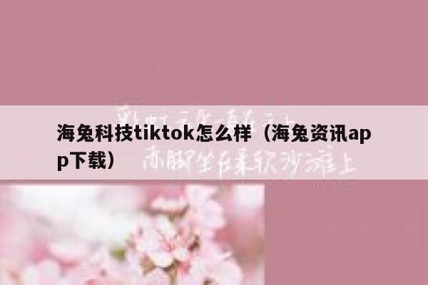 海兔科技tiktok怎么样(海兔资讯app下载) 第1张 海兔科技tiktok怎么样(海兔资讯app下载) 第1张