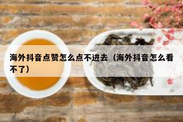 海外抖音点赞怎么点不进去（海外抖音怎么看不了） 第1张