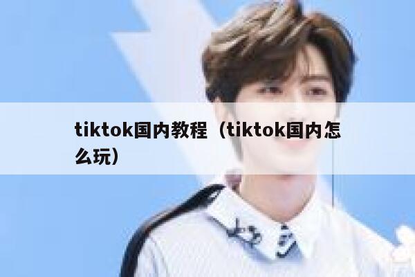 tiktok国内教程（tiktok国内怎么玩） 第1张
