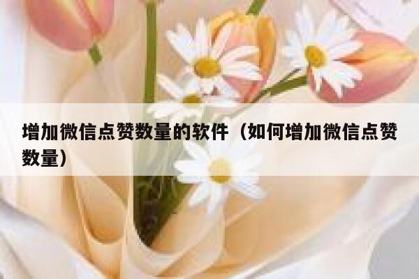 增加微信点赞数量的软件（如何增加微信点赞数量） 第1张