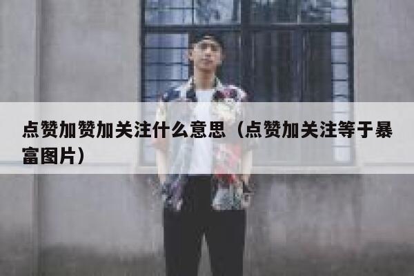 点赞加赞加关注什么意思（点赞加关注等于暴富图片） 第1张