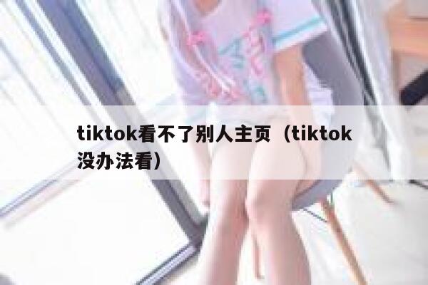 tiktok看不了别人主页（tiktok没办法看） 第1张