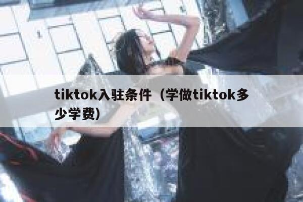 tiktok入驻条件（学做tiktok多少学费） 第1张