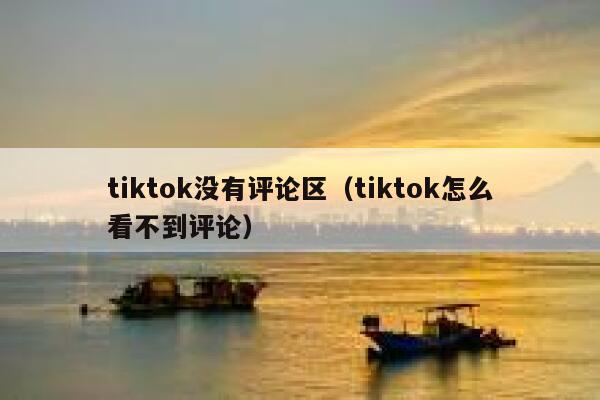 tiktok没有评论区(tiktok怎么看不到评论) 第1张 tiktok没有评论区(tiktok怎么看不到评论) 第1张