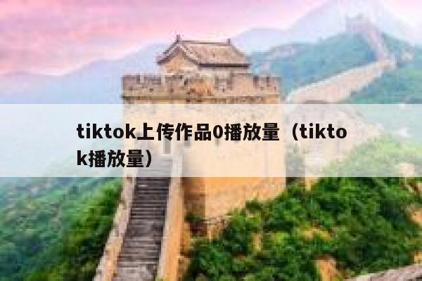 tiktok上传作品0播放量（tiktok播放量） 第1张