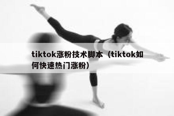 tiktok涨粉技术脚本(tiktok如何快速热门涨粉) 第1张 tiktok涨粉技术脚本(tiktok如何快速热门涨粉) 第1张
