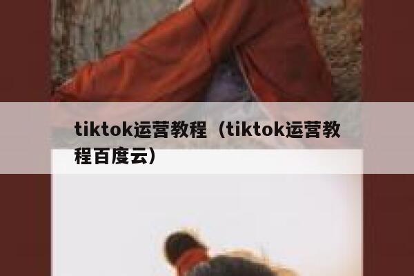 tiktok运营教程（tiktok运营教程百度云） 第1张