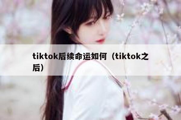 tiktok后续命运如何(tiktok之后) 第1张 tiktok后续命运如何(tiktok之后) 第1张