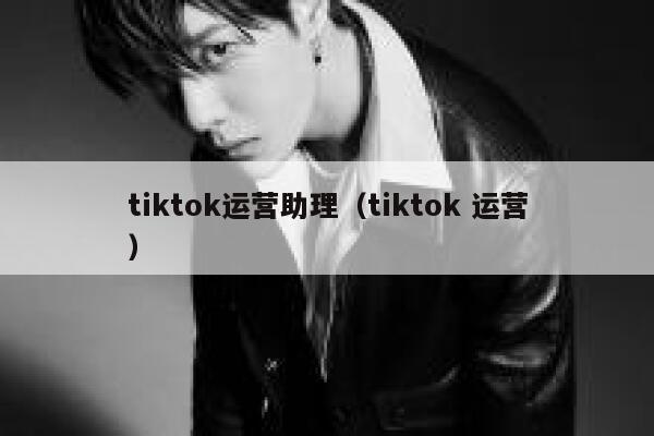 tiktok运营助理（tiktok 运营） 第1张