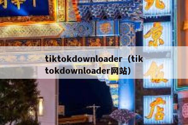 tiktokdownloader（tiktokdownloader网站） 第1张