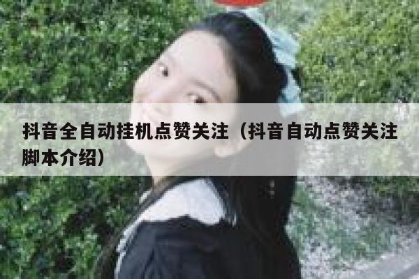 抖音全自动挂机点赞关注（抖音自动点赞关注脚本介绍） 第1张