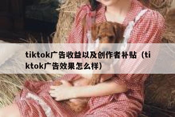 tiktok广告收益以及创作者补贴（tiktok广告效果怎么样） 第1张
