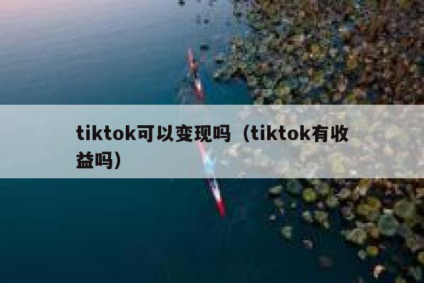 tiktok可以变现吗（tiktok有收益吗） 第1张