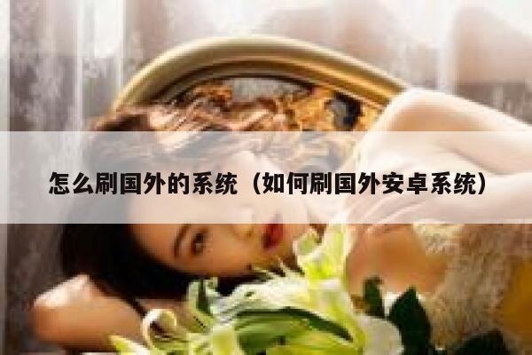 怎么刷国外的系统（如何刷国外安卓系统） 第1张