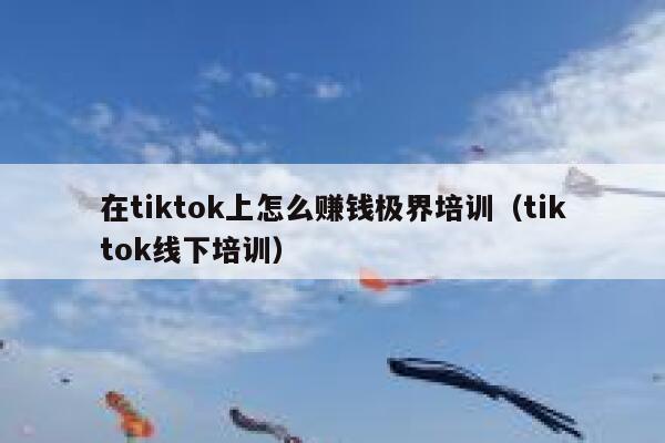 在tiktok上怎么赚钱极界培训（tiktok线下培训） 第1张