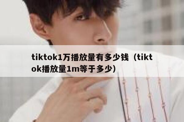 tiktok1万播放量有多少钱（tiktok播放量1m等于多少） 第1张