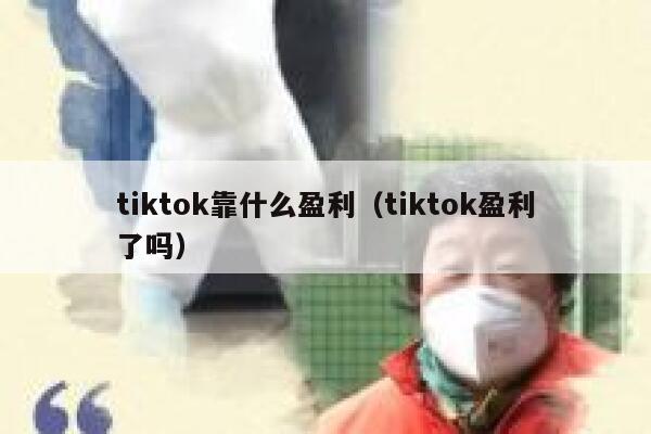 tiktok靠什么盈利（tiktok盈利了吗） 第1张