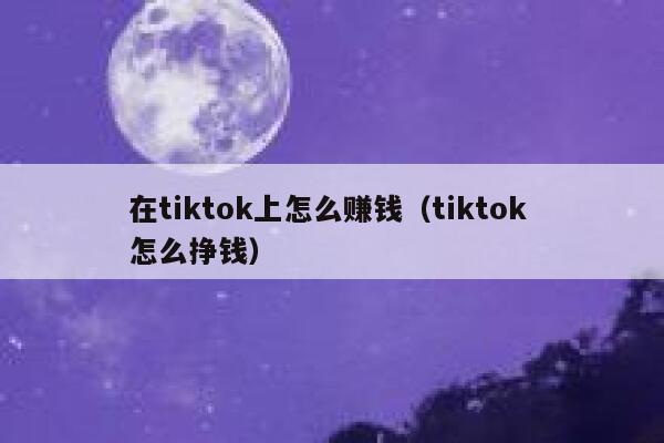在tiktok上怎么赚钱(tiktok 怎么挣钱) 第1张 在tiktok上怎么赚钱(tiktok 怎么挣钱) 第1张