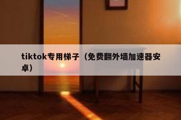 tiktok专用梯子(免费翻外墙加速器安卓) 第1张 tiktok专用梯子(免费翻外墙加速器安卓) 第1张