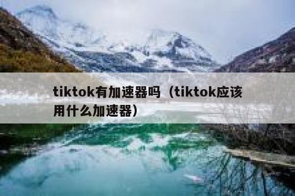 tiktok有加速器吗（tiktok应该用什么加速器） 第1张