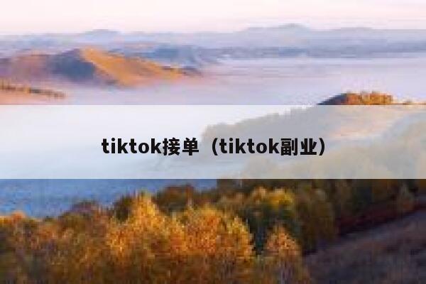 tiktok接单(tiktok副业) 第1张 tiktok接单(tiktok副业) 第1张