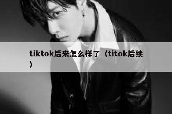 tiktok后来怎么样了(titok后续) 第1张 tiktok后来怎么样了(titok后续) 第1张