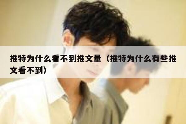 推特为什么看不到推文量（推特为什么有些推文看不到） 第1张