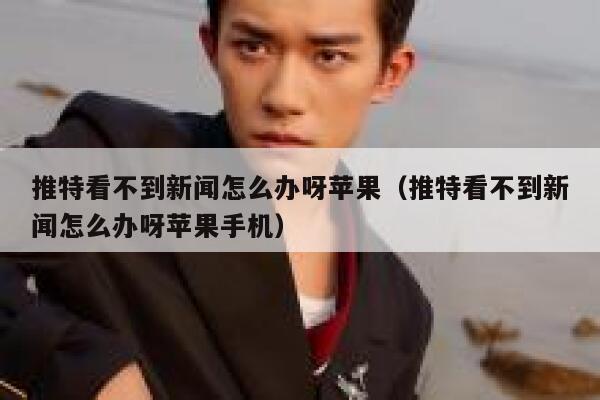推特看不到新闻怎么办呀苹果（推特看不到新闻怎么办呀苹果手机） 第1张