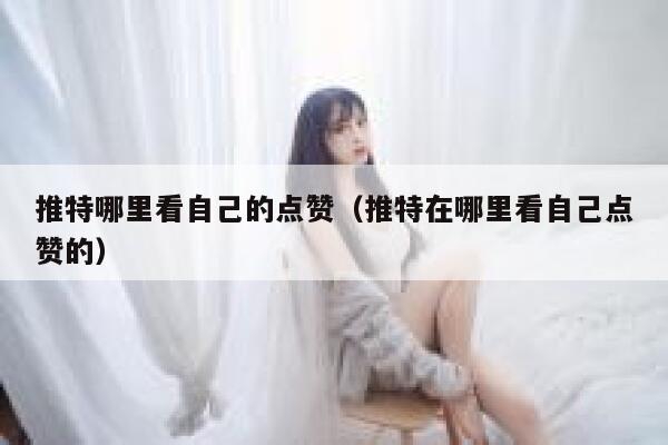 推特哪里看自己的点赞（推特在哪里看自己点赞的） 第1张