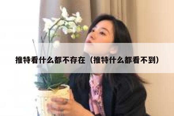 推特看什么都不存在(推特什么都看不到) 第1张 推特看什么都不存在(推特什么都看不到) 第1张