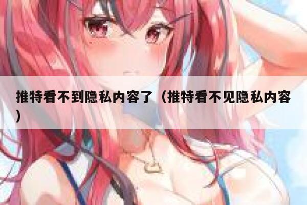 推特看不到隐私内容了（推特看不见隐私内容） 第1张