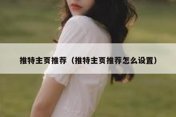 推特主页推荐（推特主页推荐怎么设置） 第1张