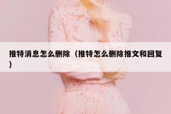 推特消息怎么删除（推特怎么删除推文和回复） 第1张