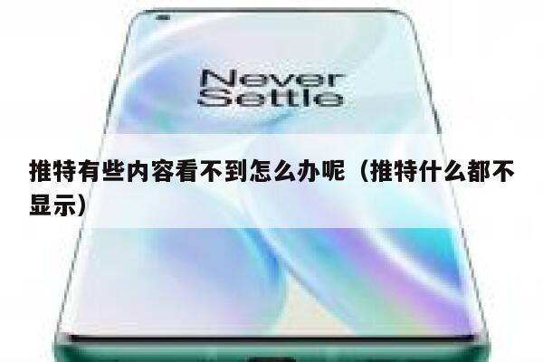 推特有些内容看不到怎么办呢（推特什么都不显示） 第1张