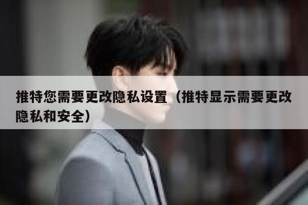 推特您需要更改隐私设置(推特显示需要更改隐私和安全) 第1张 推特您需要更改隐私设置(推特显示需要更改隐私和安全) 第1张