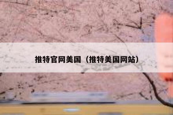 推特官网美国（推特美国网站） 第1张
