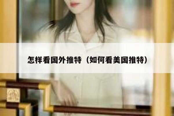怎样看国外推特（如何看美国推特） 第1张