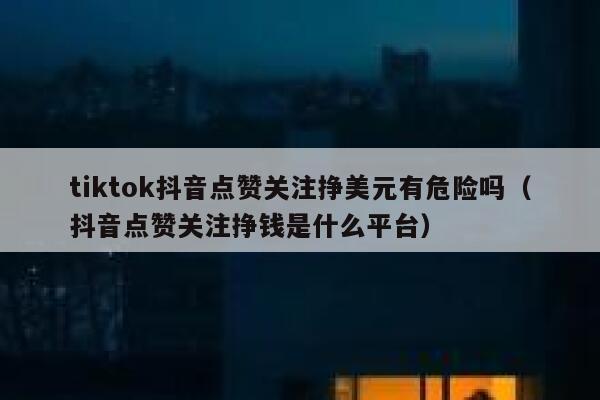 tiktok抖音点赞关注挣美元有危险吗（抖音点赞关注挣钱是什么平台） 第1张