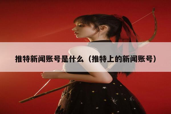推特新闻账号是什么（推特上的新闻账号） 第1张