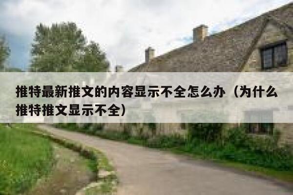 推特最新推文的内容显示不全怎么办（为什么推特推文显示不全） 第1张