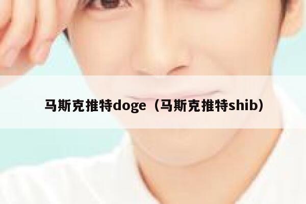 马斯克推特doge（马斯克推特shib） 第1张