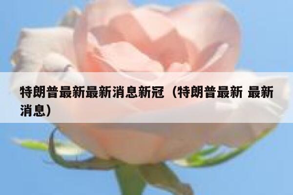 特朗普最新最新消息新冠(特朗普最新 最新消息) 第1张 特朗普最新最新消息新冠(特朗普最新 最新消息) 第1张