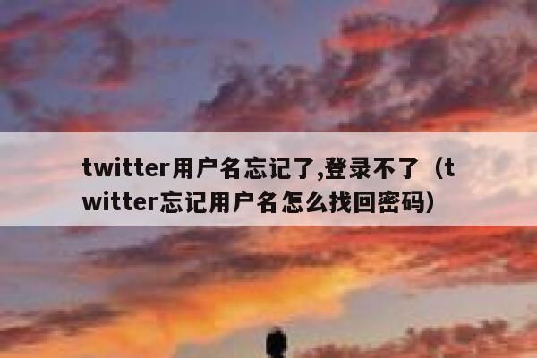 twitter用户名忘记了,登录不了（twitter忘记用户名怎么找回密码） 第1张