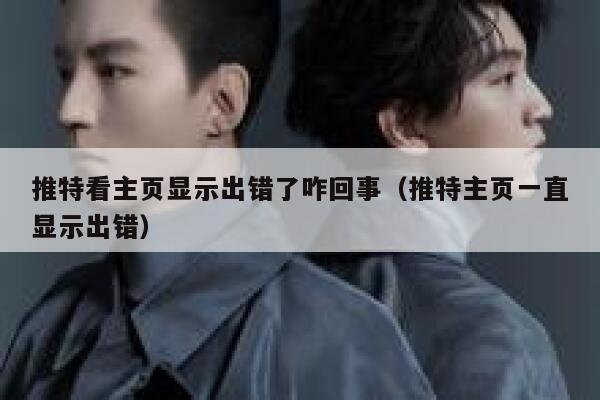 推特看主页显示出错了咋回事（推特主页一直显示出错） 第1张