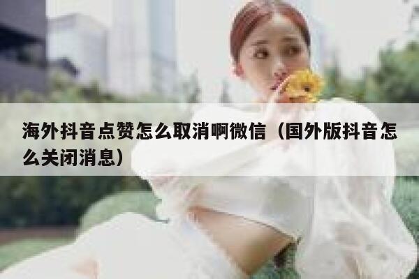 海外抖音点赞怎么取消啊微信（国外版抖音怎么关闭消息） 第1张