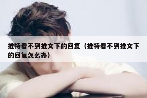 推特看不到推文下的回复（推特看不到推文下的回复怎么办） 第1张